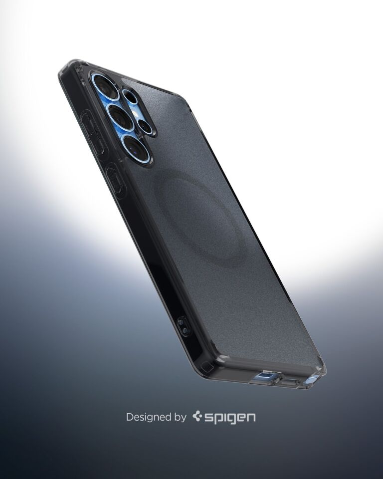 Spigen Galaxy S25 Edge Kılıf Ultra Hybrid MagFit özellikli Frost Black
