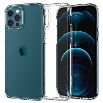 iPhone 12 / iPhone 12 Pro Kılıf, Spigen Crystal Hybrid Crystal Clear