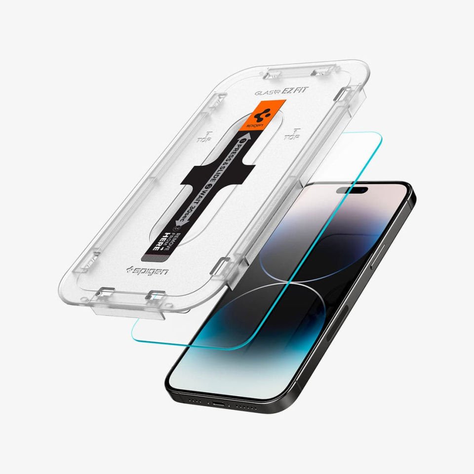 iPhone 14 Pro Cam Ekran Koruyucu, Spigen Kolay Kurulum Glas.tR EZ Fit (2 Adet)
