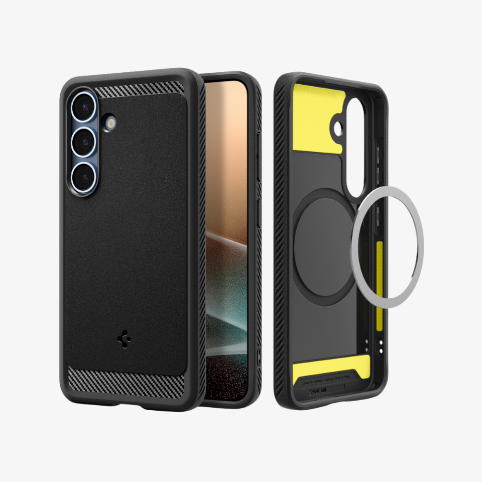 Spigen Galaxy S25 Plus Kılıf Rugged Armor MagFit Özellikli Matte Black