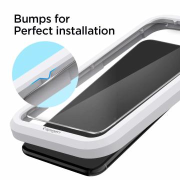 iPhone 11 Pro Max / XS Max Cam Ekran Koruyucu Kolay Kurulum, Spigen AlignMaster Full Cover Glass Black