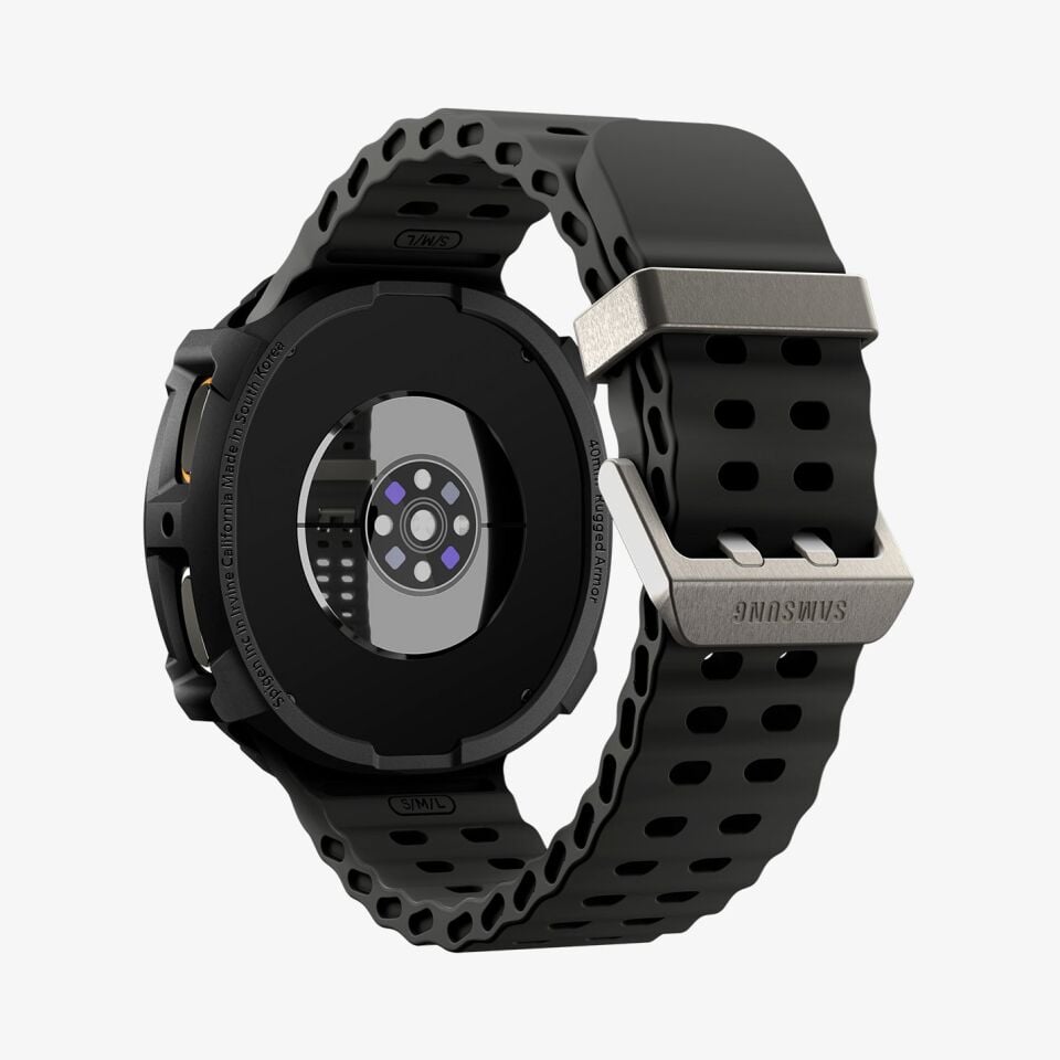Spigen Galaxy Watch 8 (44mm) Kılıf Rugged Armor Matte Black