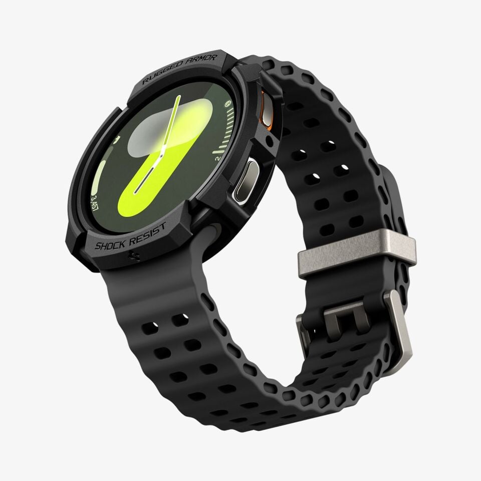 Spigen Galaxy Watch 8 (44mm) Kılıf Rugged Armor Matte Black
