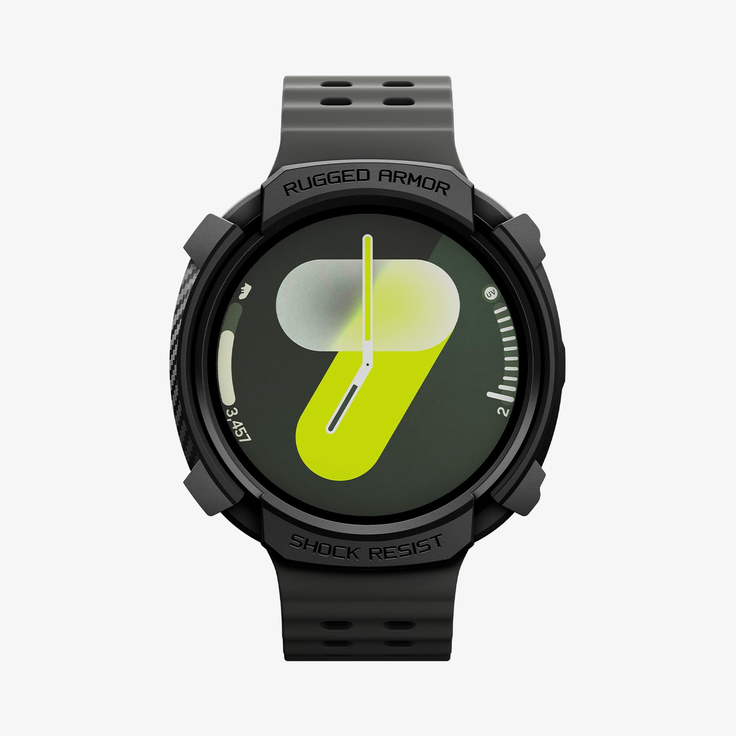 Spigen Galaxy Watch 8 (44mm) Kılıf Rugged Armor Matte Black