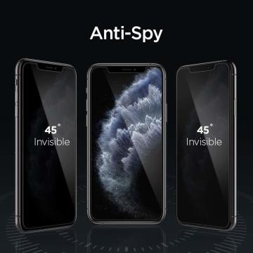 iPhone 11 Pro Max / XS Max Cam Ekran Koruyucu Kolay Kurulum, Spigen AlignMaster Privacy