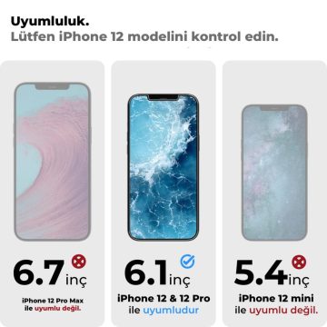 iPhone 12 Pro / iPhone 12 Ekran Koruyucu, Spigen Glas tR Antiblue HD