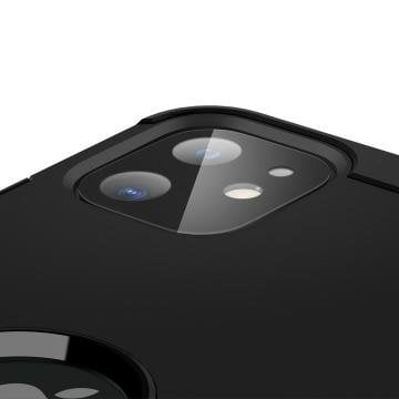 iPhone 11 Kamera Lens Cam Ekran Koruyucu, Spigen Full Cover (2 Adet) Black