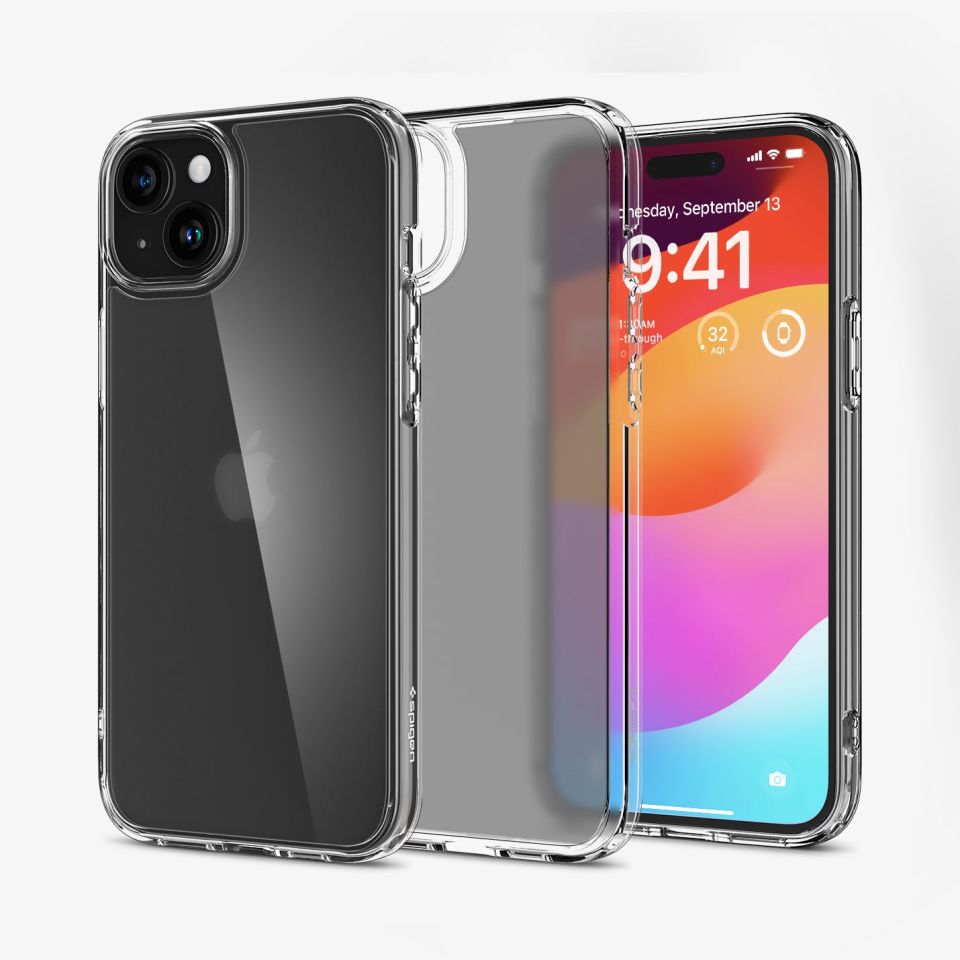 iPhone 15 Plus Kılıf, Spigen Ultra Hybrid Matte Frost Clear
