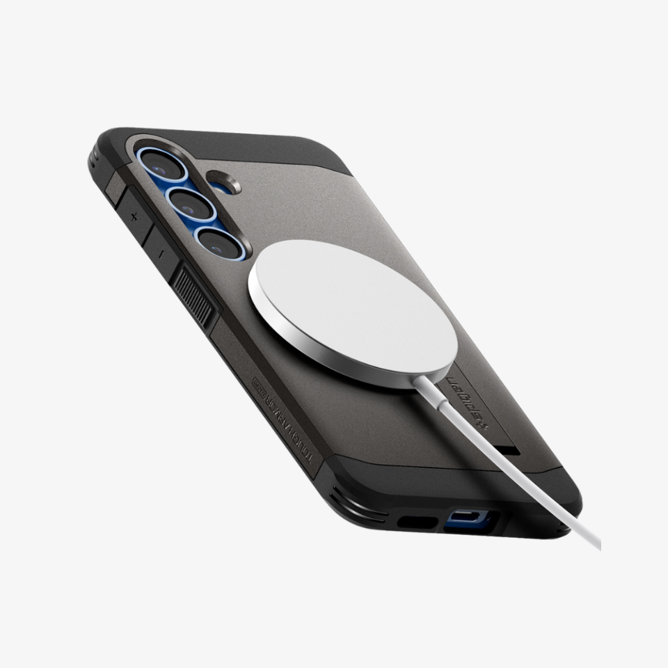 Spigen Galaxy S25 Plus Kılıf Tough Armor AI MagFit Özellikli Gunmetal