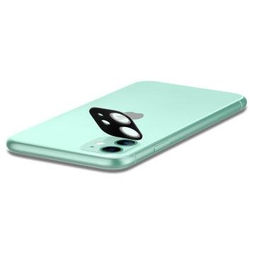 iPhone 11 Kamera Lens Cam Ekran Koruyucu, Spigen Full Cover (2 Adet) Green