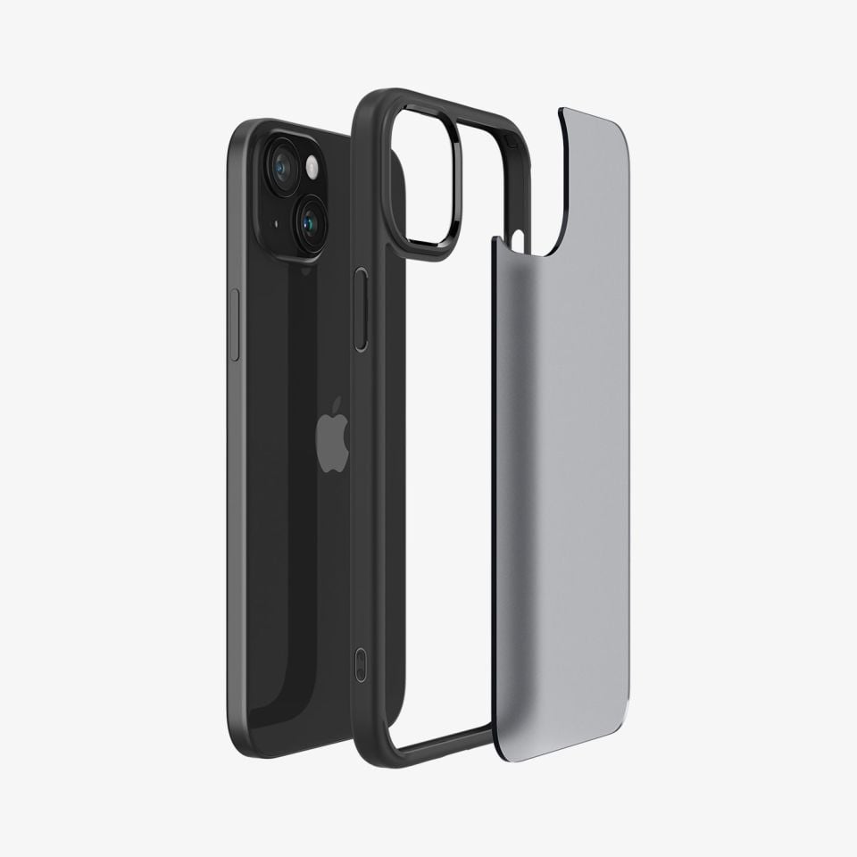 iPhone 15 Kılıf, Spigen Ultra Hybrid Matte Frost Black