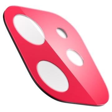 iPhone 11 Kamera Lens Cam Ekran Koruyucu, Spigen Full Cover (2 Adet) Red