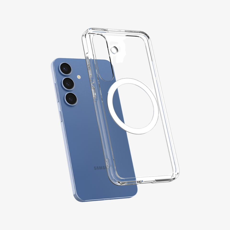 Spigen Galaxy S25 Plus Kılıf Ultra Hybrid MagFit Özellikli Clear White