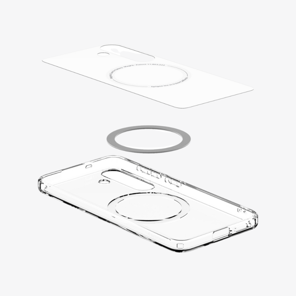 Spigen Galaxy S25 Plus Kılıf Ultra Hybrid MagFit Özellikli Clear White