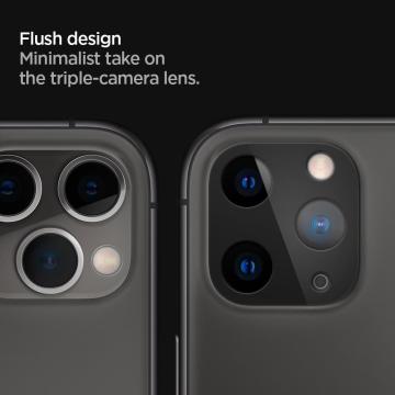 iPhone 11 Pro Max / iPhone 11 Pro Kamera Lens Cam Ekran Koruyucu, Spigen Full Cover (2 Adet)