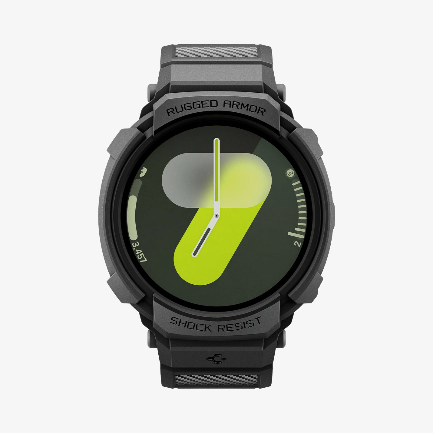 Spigen Galaxy Watch 8 (44mm) Kılıf & Kordon Kayış Rugged Armor Pro Matte Black