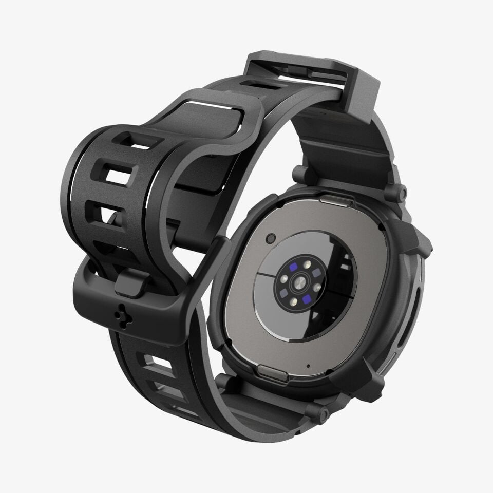 Spigen Galaxy Watch 8 Classic (46mm) Kılıf & Kordon Kayış Rugged Armor Pro Matte Black