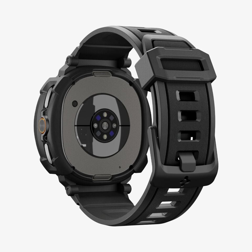 Spigen Galaxy Watch 8 Classic (46mm) Kılıf & Kordon Kayış Rugged Armor Pro Matte Black