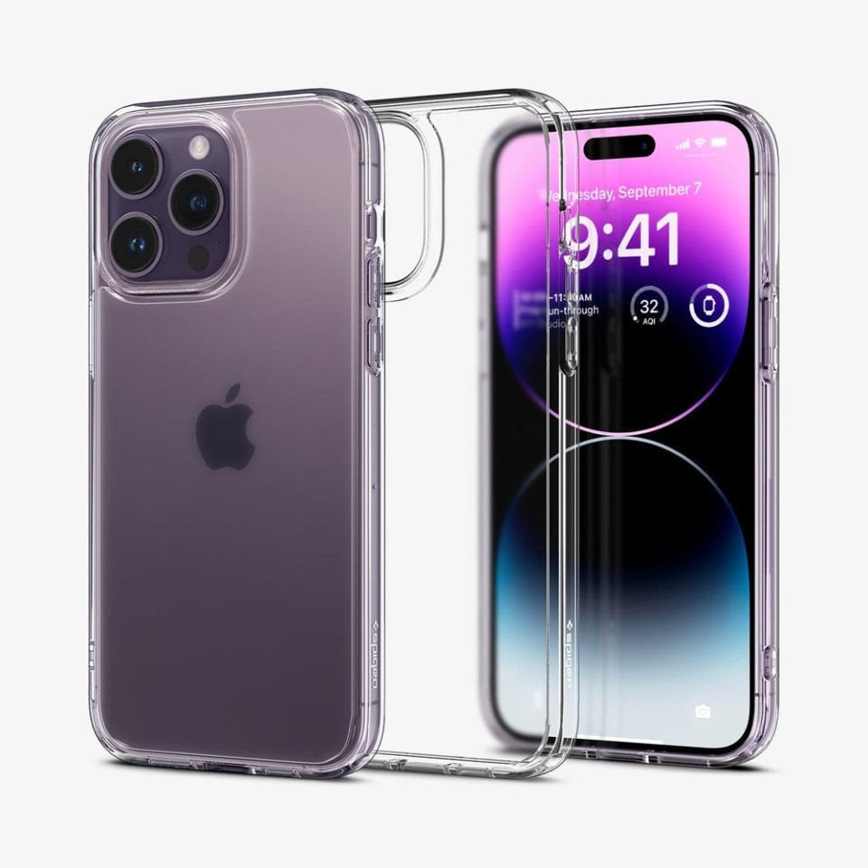 iPhone 14 Pro Kılıf, Spigen Ultra Hybrid Matte Frost Clear