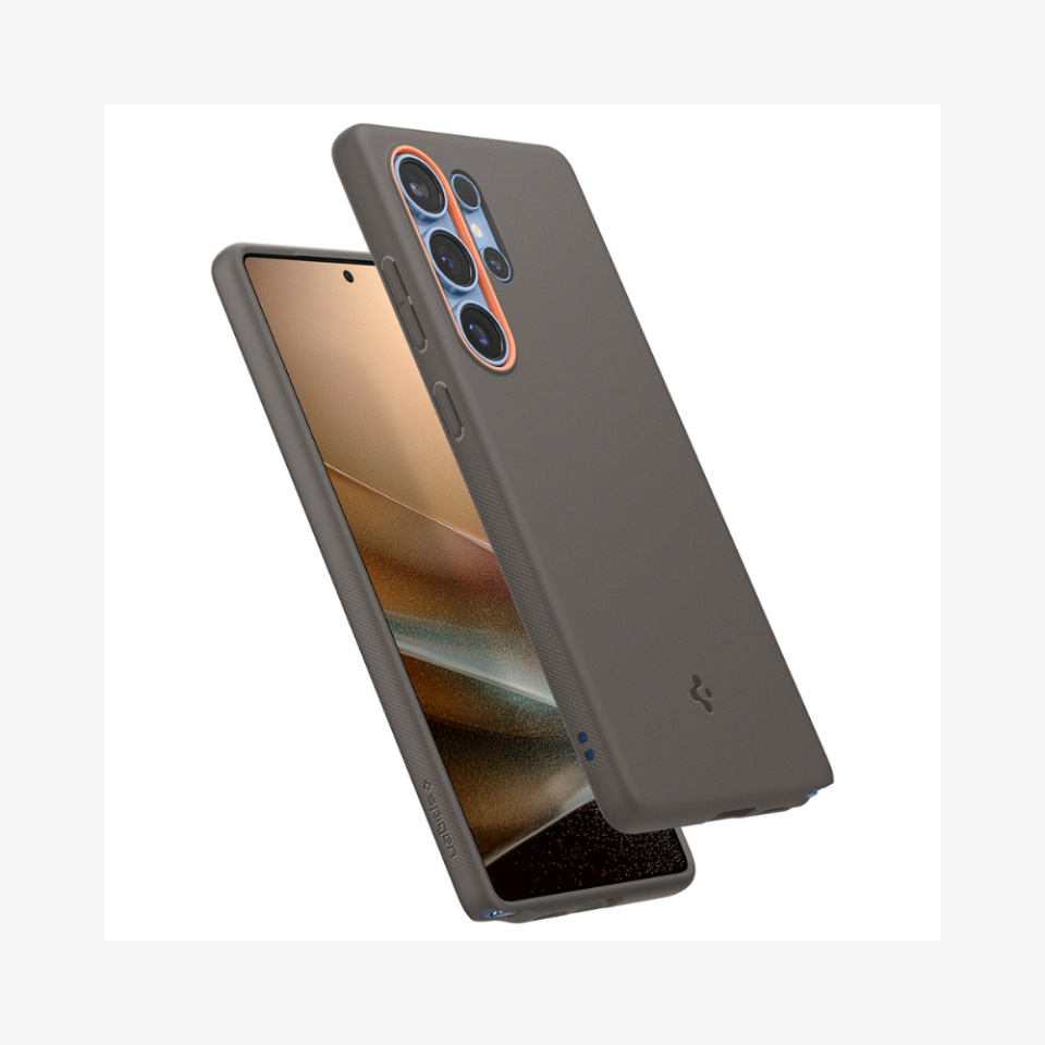 Spigen Caseology Galaxy S25 Ultra Kılıf Nano Pop Mag Özellikli Papaya Gray