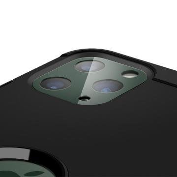 iPhone 11 Pro Max / iPhone 11 Pro Kamera Lens Cam Ekran Koruyucu, Spigen Full Cover (2 Adet) Midnight Green