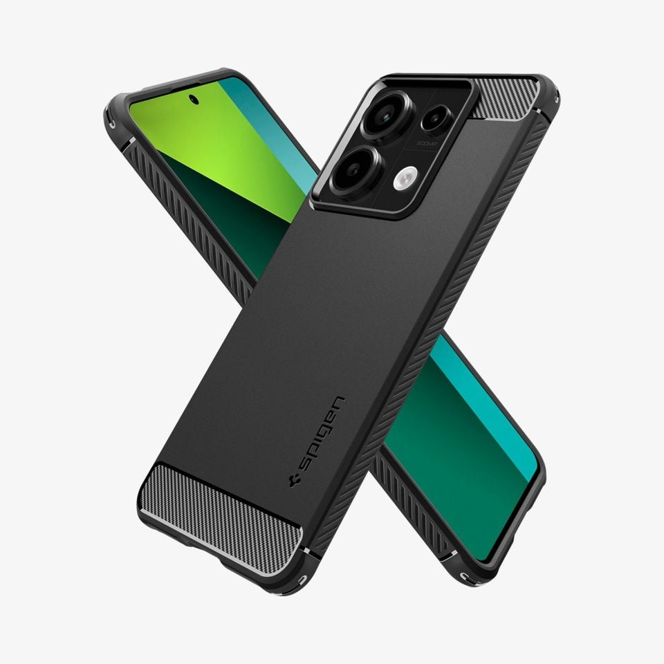 Spigen Xiaomi Redmi Note 13 Pro 5G / POCO X6 5G Kılıf Rugged Armor Black