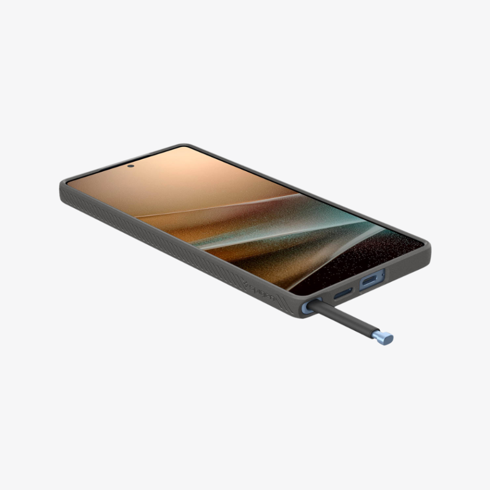 Spigen Galaxy S25 Ultra Kılıf Liquid Air Marble Gray