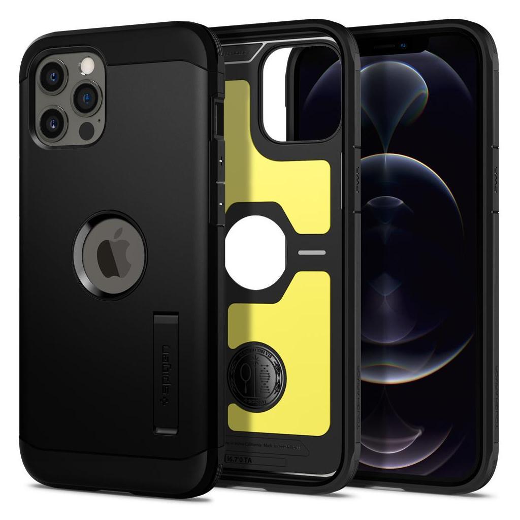 iPhone 12 Pro Max Kılıf, Spigen Tough Armor Black