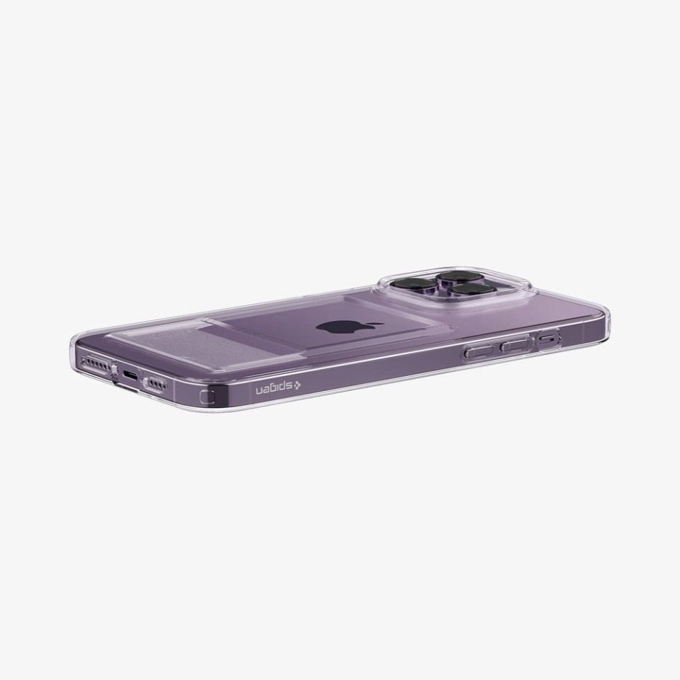 iPhone 14 Pro Kılıf, Spigen Crystal Slot Wallet Crystal Clear