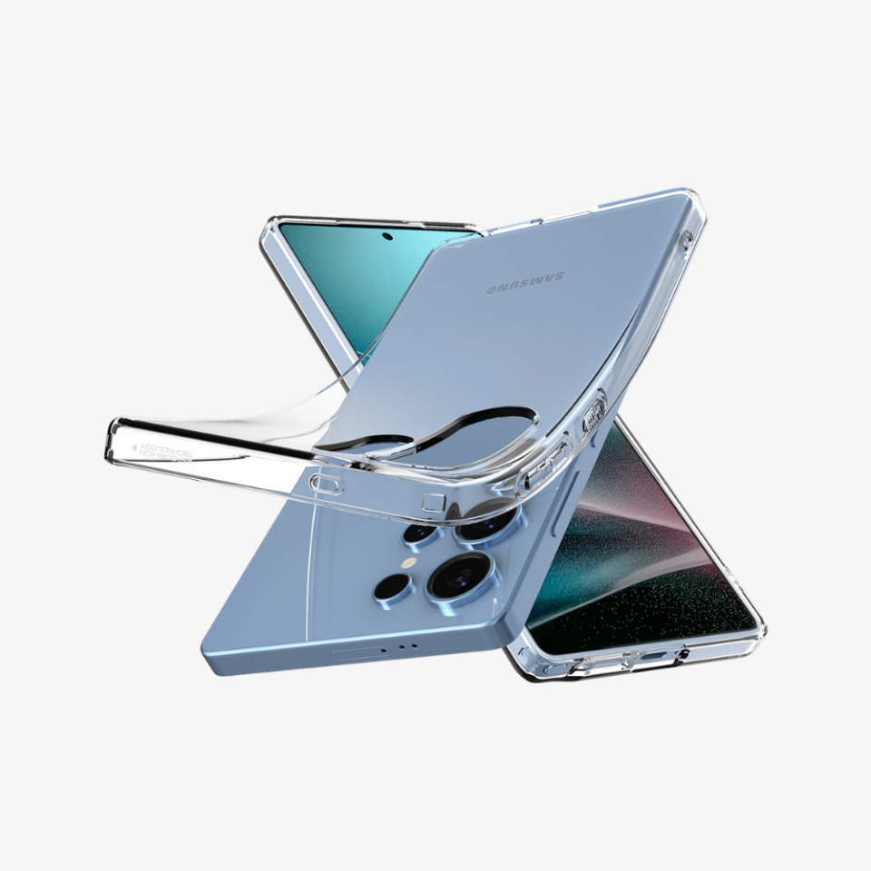 Spigen Galaxy S25 Ultra Kılıf Liquid Crystal 4 Tarafı Tam Koruma Crystal Clear