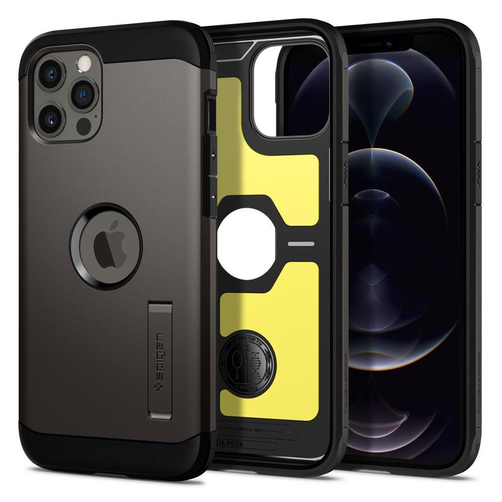 iPhone 12 Pro Max Kılıf, Spigen Tough Armor Gunmetal