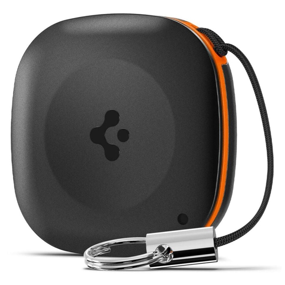 Spigen TagMe Tracker Apple iOS Uyumlu Akıllı Takip Cihazı Bluetooth ile Kolay Kurulum (Değiştirilebilir Batarya) Black