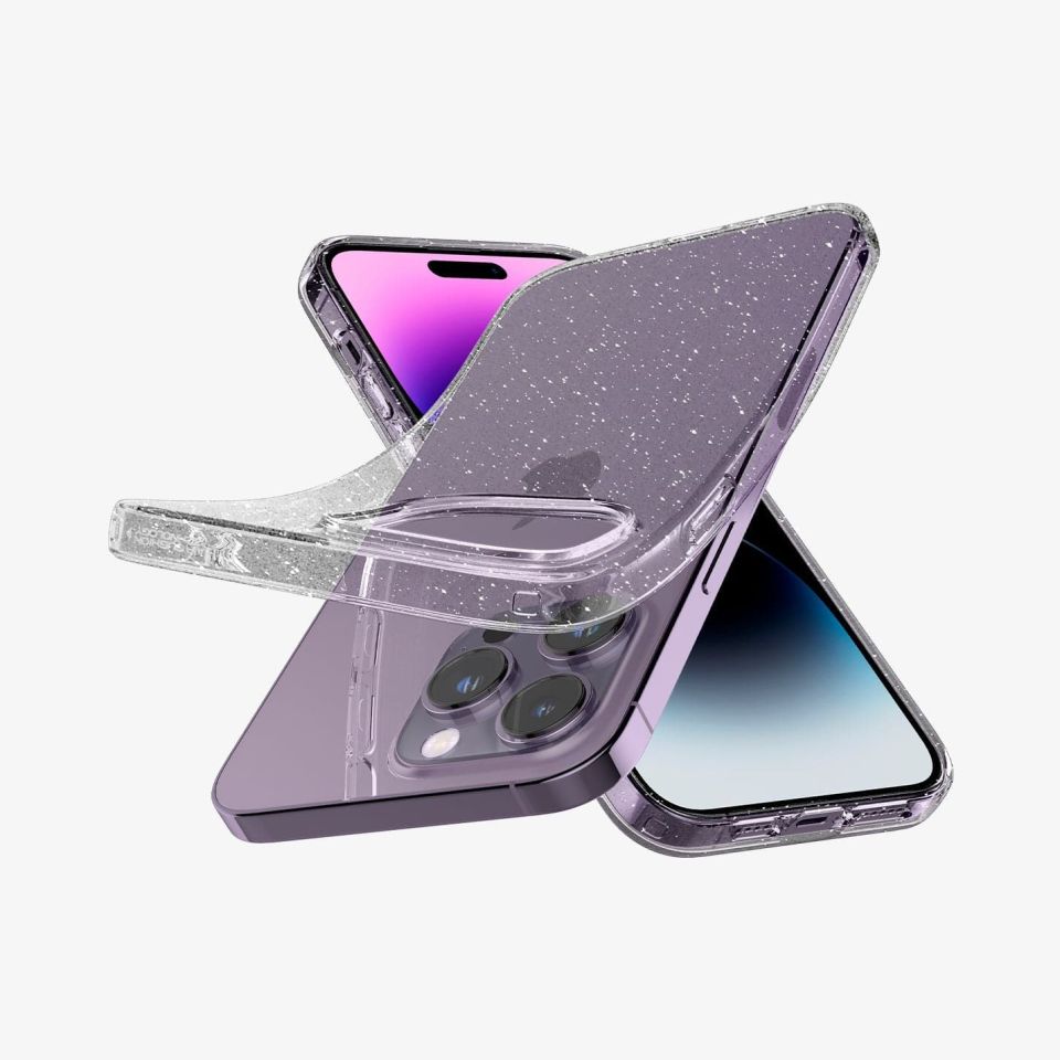 iPhone 14 Pro Kılıf, Spigen Liquid Crystal Glitter Crystal Quartz