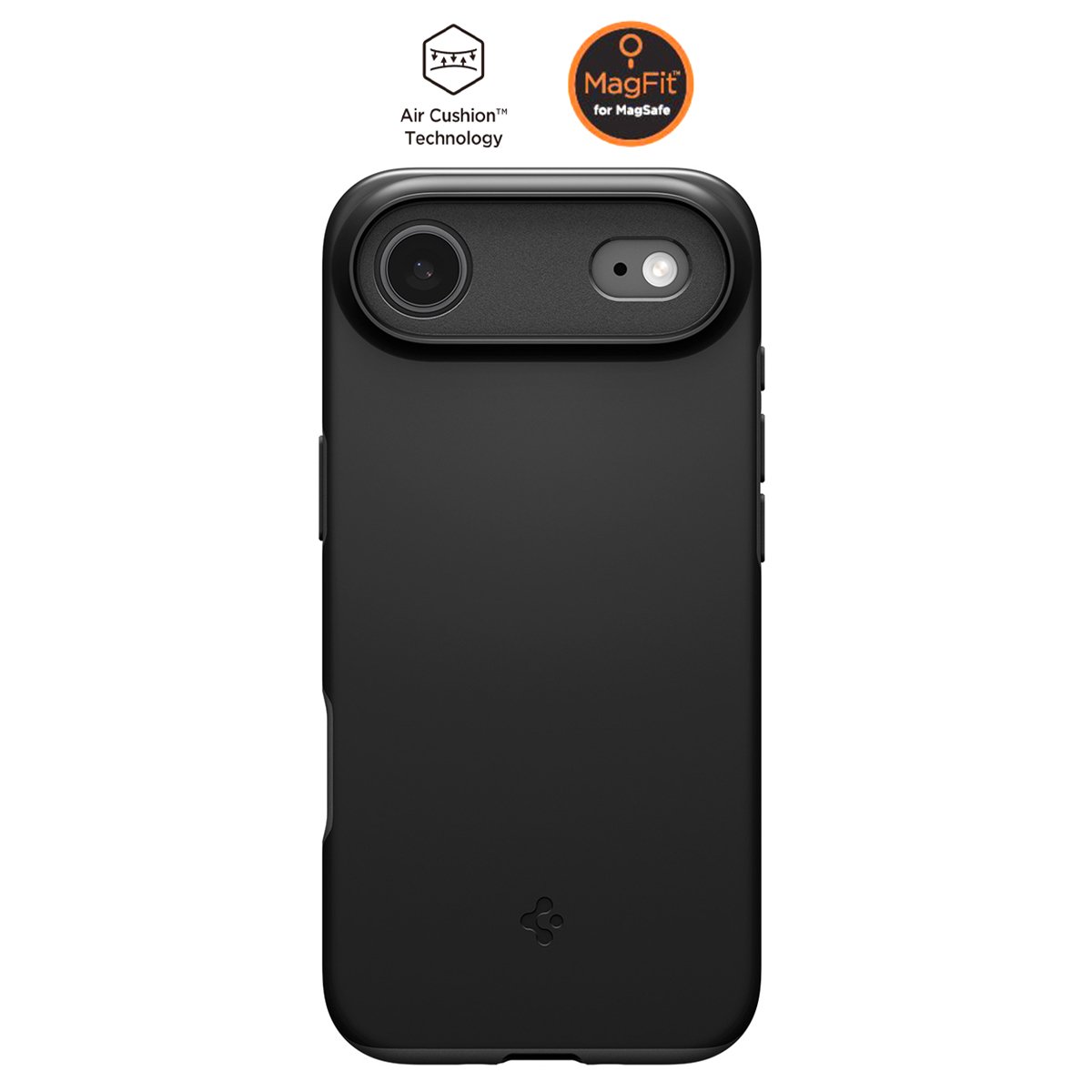 Spigen iPhone Air ince MagSafe Kılıf Thin Fit Hava Kanalı Teknolojisi™ Askeri Sınıf Koruma MagFit Kapak Black