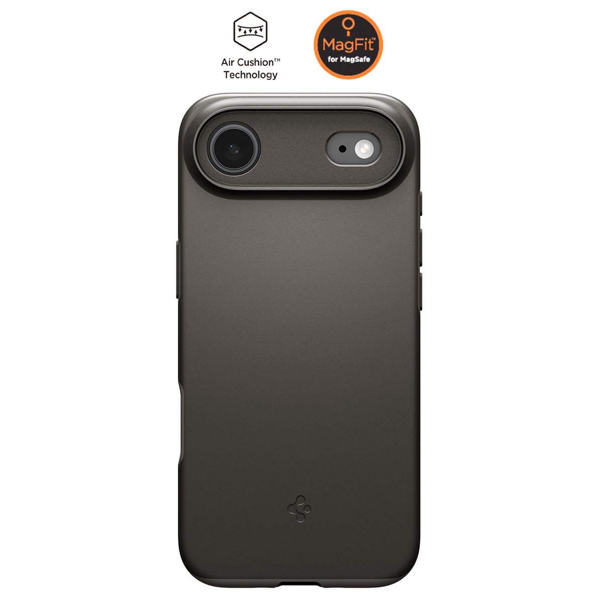 Spigen iPhone Air ince MagSafe Kılıf Thin Fit Hava Kanalı Teknolojisi™ Askeri Sınıf Koruma MagFit Kapak Gunmetal