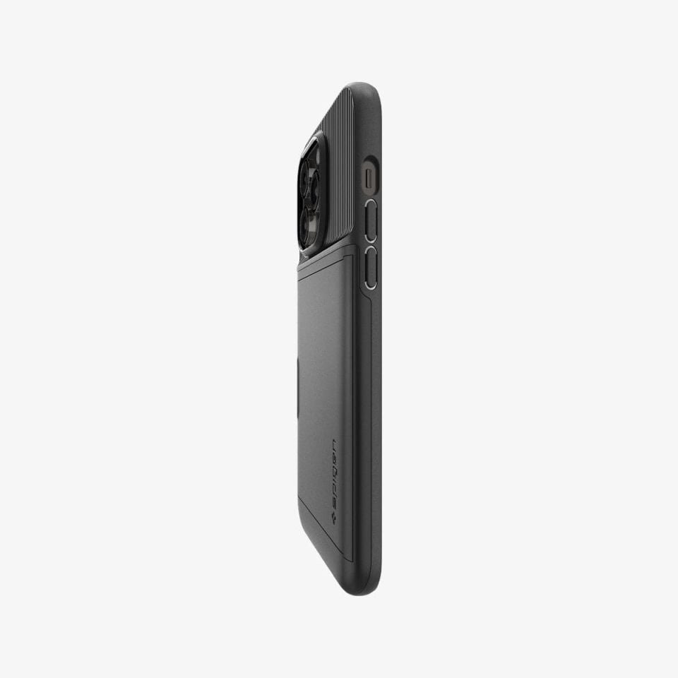 iPhone 14 Pro Kılıf, Spigen Slim Armor CS Wallet Black