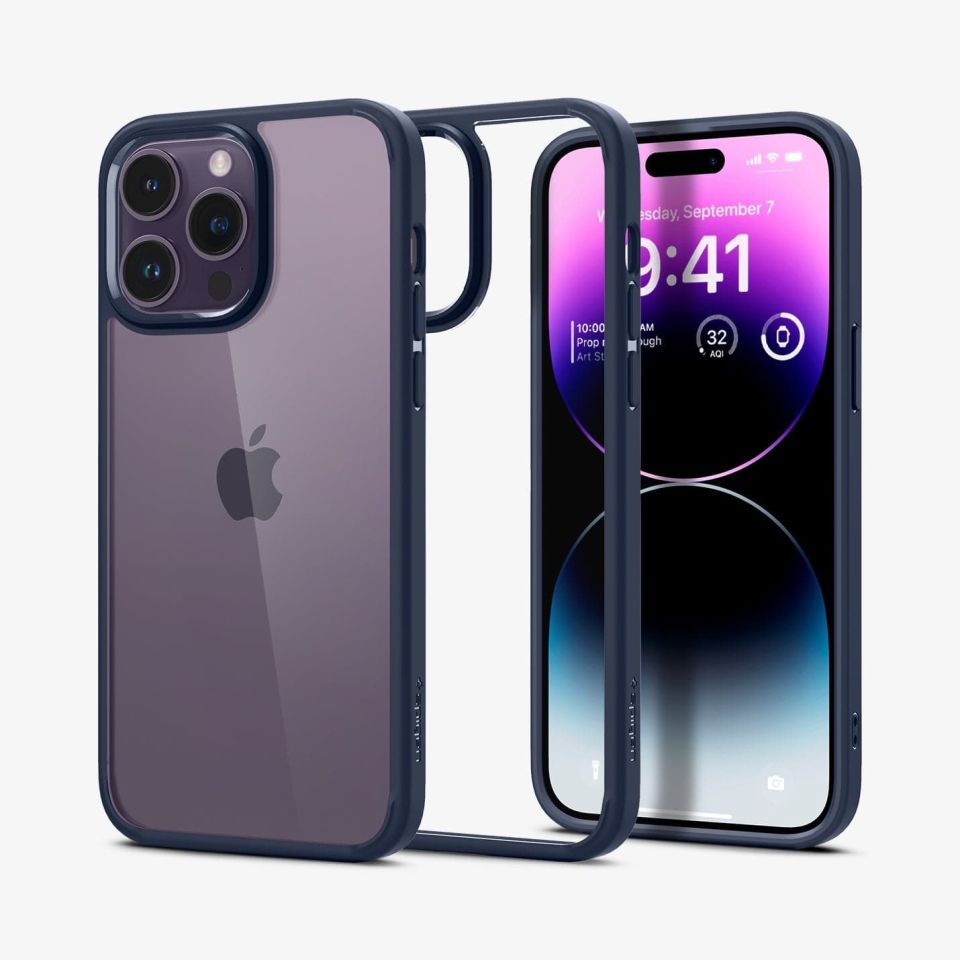 iPhone 14 Pro Kılıf, Spigen Ultra Hybrid Matte Black