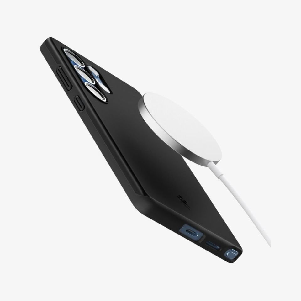 Spigen Galaxy S25 Ultra Kılıf Thin Fit MagFit Özellikli Black