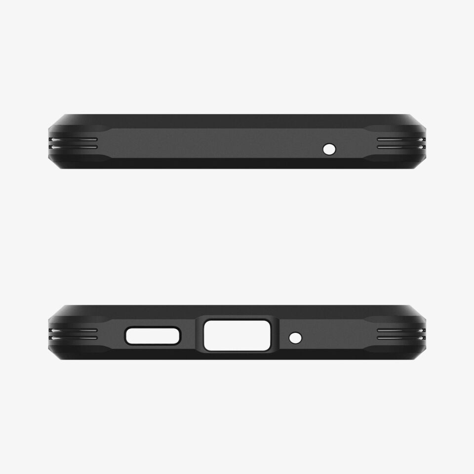 Spigen Galaxy A36 Ekstra Dayanıklı Kılıf Tough Armor Hava Kanalı Teknolojisi™ Askeri Sınıf Koruma KickStand'lı Çift Katman Kapak Black