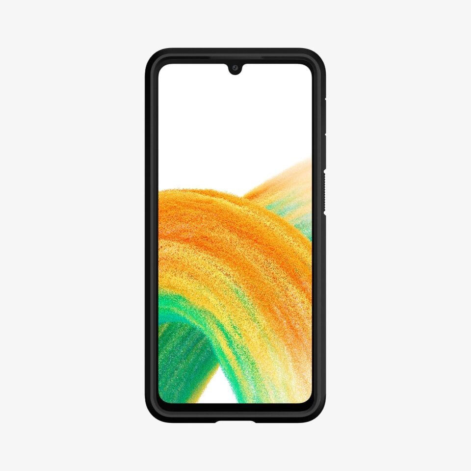 Spigen Galaxy A36 Ekstra Dayanıklı Kılıf Tough Armor Hava Kanalı Teknolojisi™ Askeri Sınıf Koruma KickStand'lı Çift Katman Kapak Black