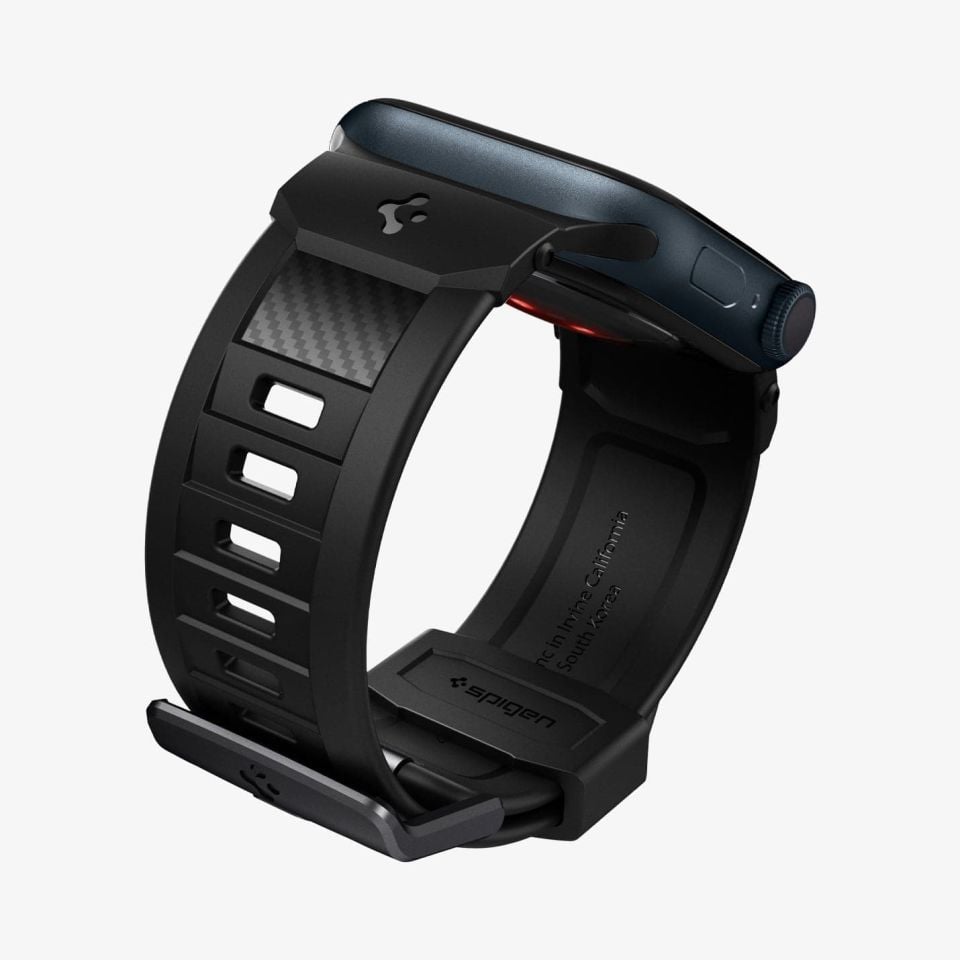 Spigen Apple Watch 42mm Seri 10 - 41mm Seri 9/8/7 - 40mm Seri SE2/SE/6/5/4 Kordon Kayış Rugged Band Matte Black
