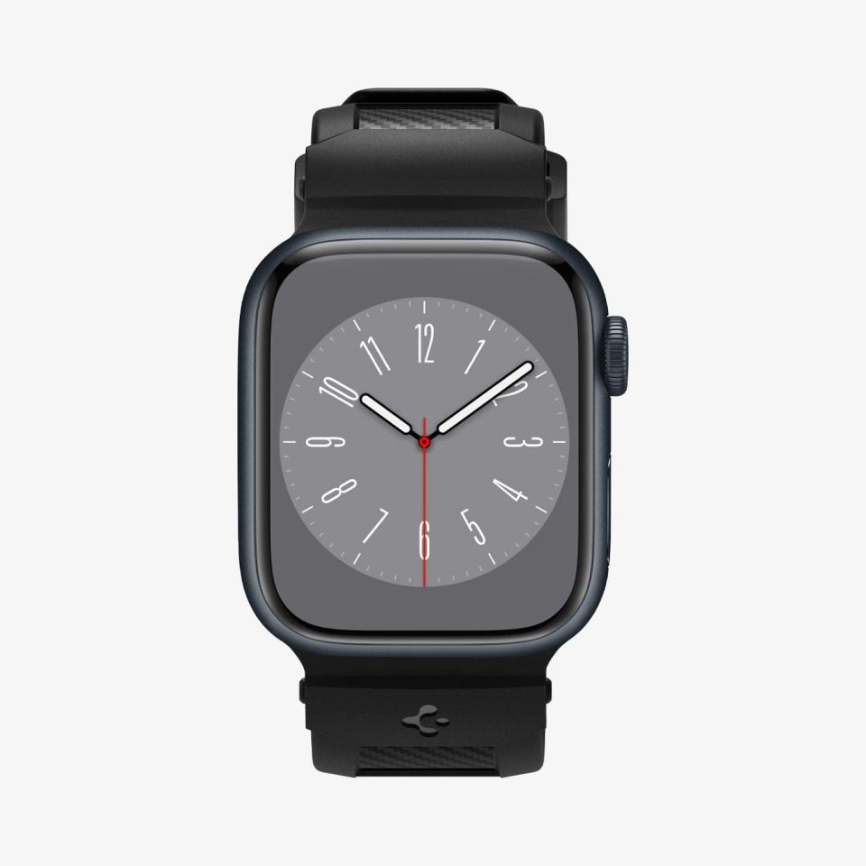 Spigen Apple Watch 42mm Seri 10 - 41mm Seri 9/8/7 - 40mm Seri SE2/SE/6/5/4 Kordon Kayış Rugged Band Matte Black
