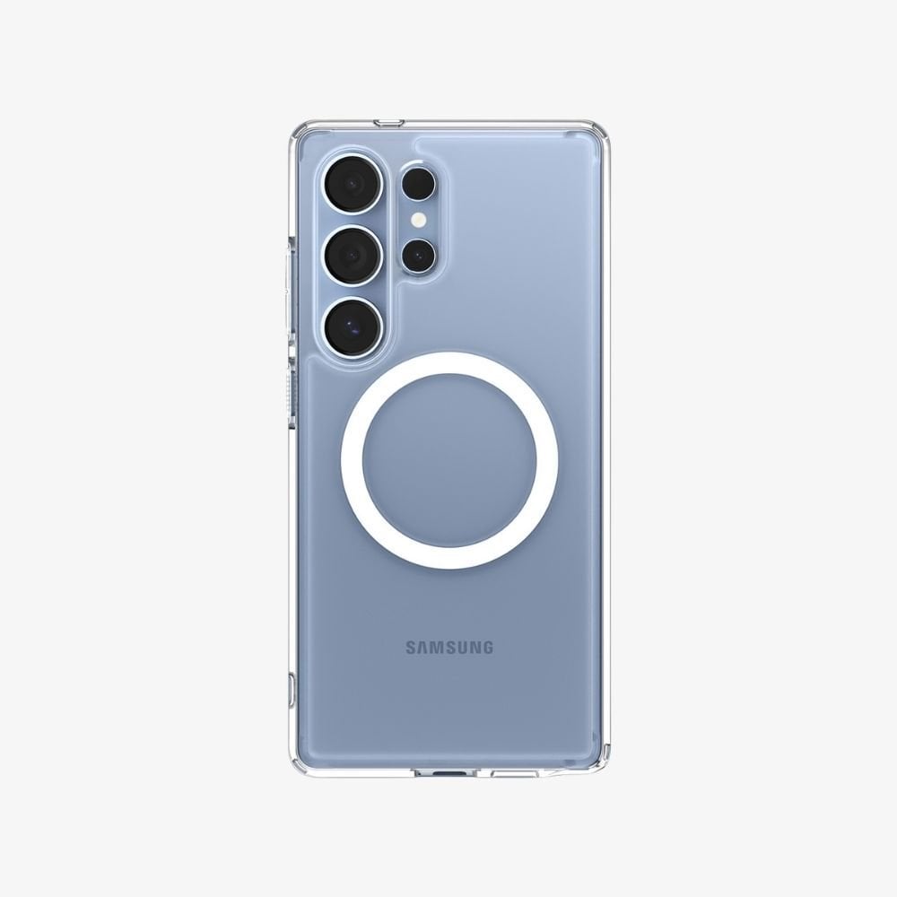 Spigen Galaxy S25 Ultra Kılıf Ultra Hybrid MagFit Özellikli Clear White