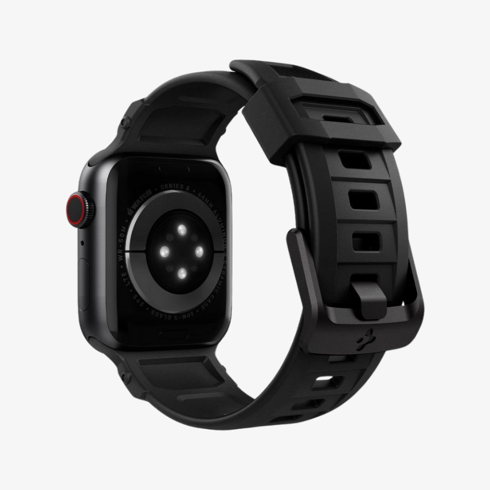 Spigen Apple Watch 49mm Ultra 2/1 - 46mm Seri 11/10 - 45mm Seri 9/8/7 - 44mm Seri SE2/SE/6/5/4 ile uyumlu Kordon Kayış Rugged Band