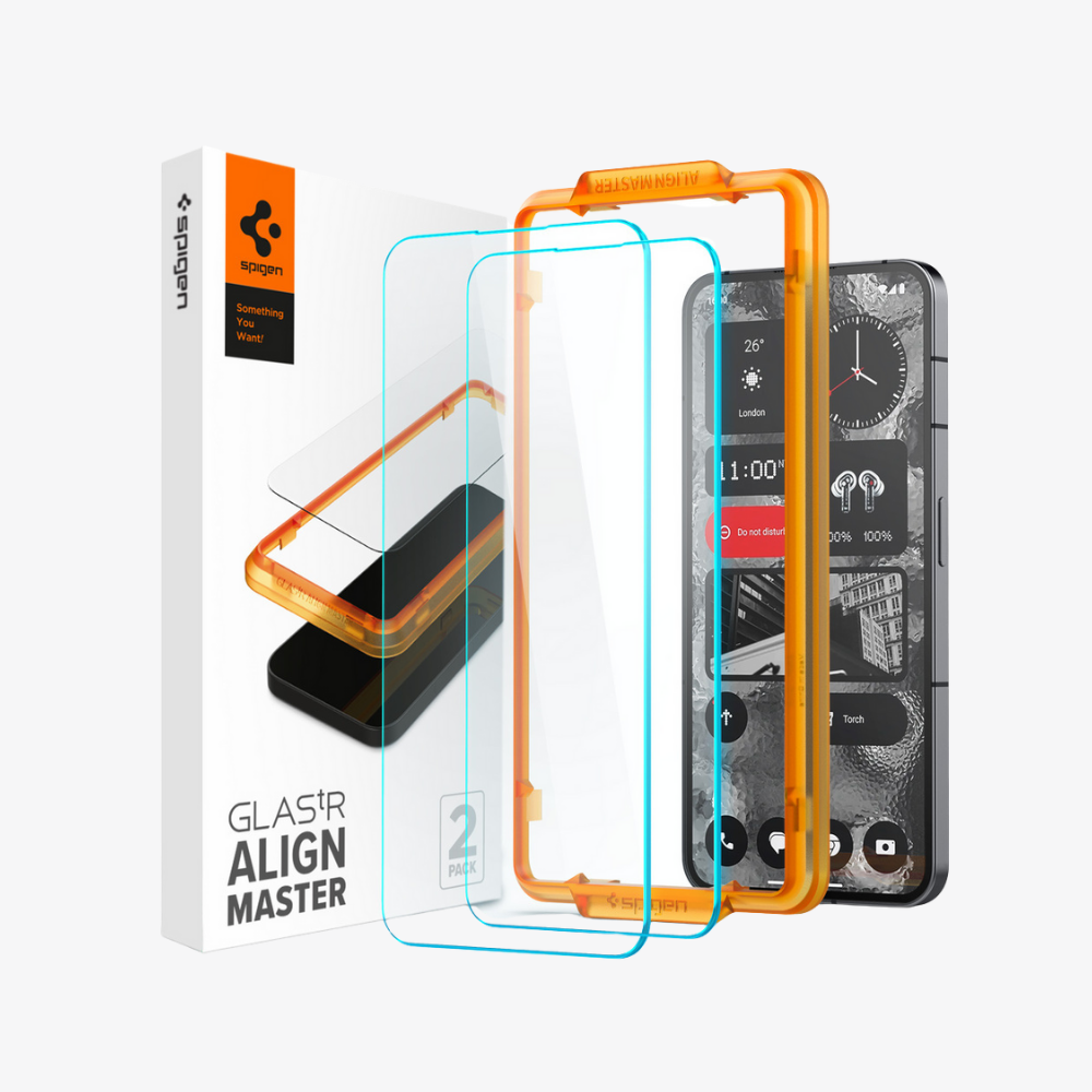 Spigen Nothing Phone 2 Cam Ekran Koruyucu Kolay Kurulum GLAS.tR AlignMaster (2 Adet)