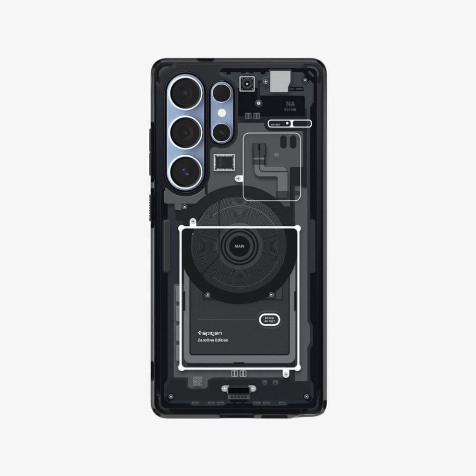 Spigen Galaxy S25 Ultra Kılıf Ultra Hybrid MagFit Özellikli Zero One Zero One Black