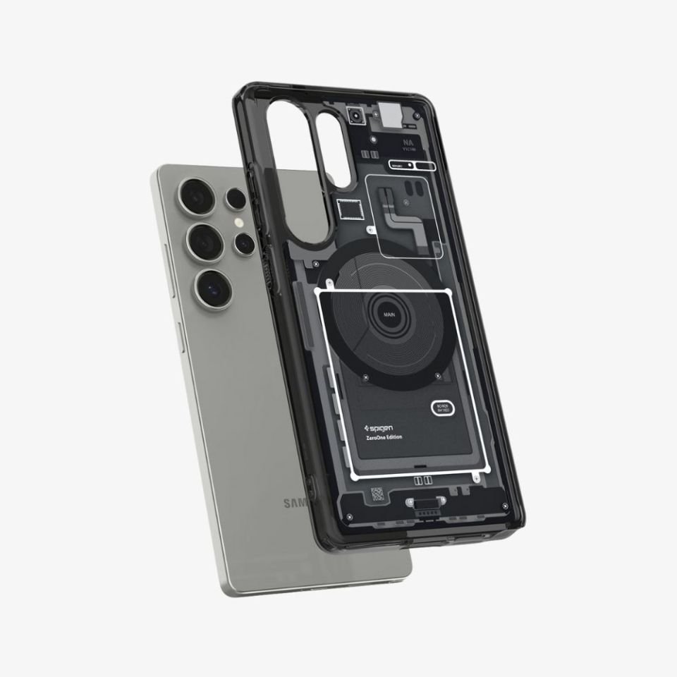 Spigen Galaxy S25 Ultra Kılıf Ultra Hybrid MagFit Özellikli Zero One Zero One Black