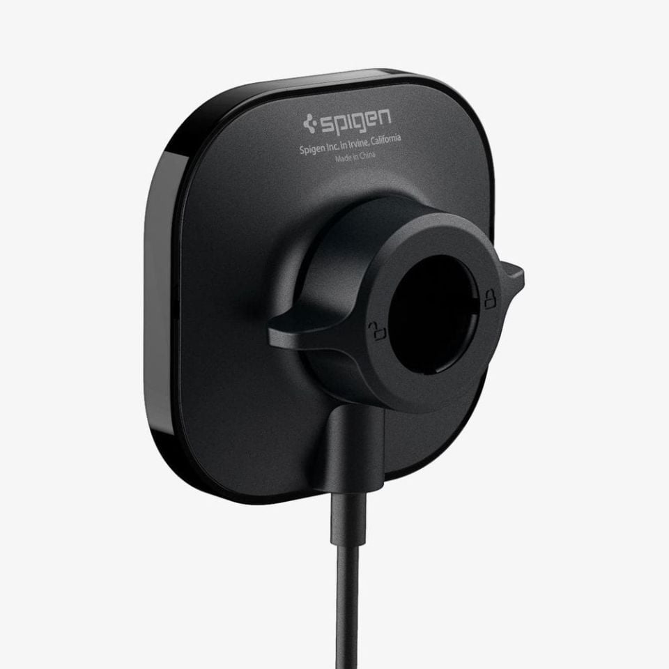 Spigen MagFit Air Vent Araç içi Telefon Tutucu + Manyetik Kablosuz Şarj Cihazı iPhone için MagSafe özellikli OneTap Pro ITS12W