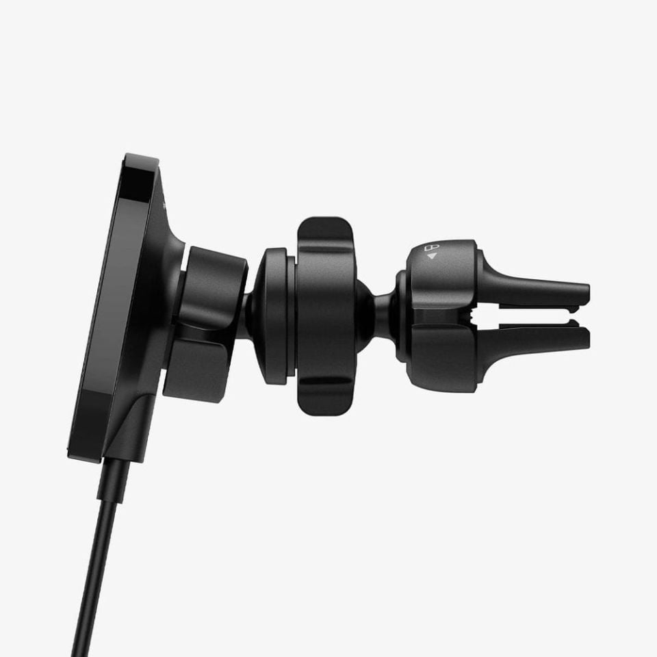Spigen MagFit Air Vent Araç içi Telefon Tutucu + Manyetik Kablosuz Şarj Cihazı iPhone için MagSafe özellikli OneTap Pro ITS12W