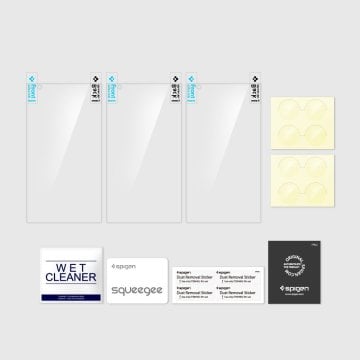 LG V10 Ekran Koruyucu, Spigen Crystal 3 Adet